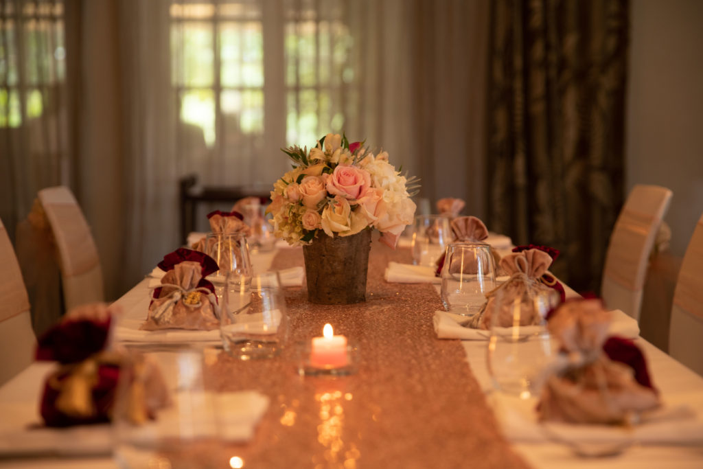 Wintergarden Pavilion Wedding, Table Runner